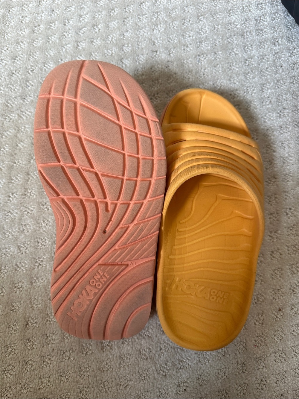 Hoka Orange Slide Sandals - Lightweight EVA Slip-Ons - Picture 3 of 3